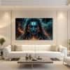 The Castle Decor Lord Shiva Wall Painting Design 2 Wooden Framed 27x48 Inch