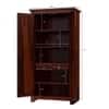Diamond 2 Door Sheesham Wood Wardrobe in Mahogany Finish