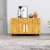 Hexa Red Multipurpose Storage Cabinet With 2 Drawer 2 Door in Giant Wood Colour