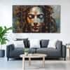 The Castle Decor Woman Face Modern Wall Art Set of 5 27x48 Inch
