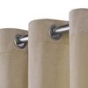 Stoa Paris Velvet Long Door Curtains, Premium Dim-Out Curtain for Pack of 2, Date Night - Ivory Elegance