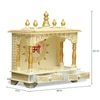 D'Dass Shri Maa Sheesham Wood and Mdf Temple For Pooja In Home and Office