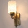 Eliante Modern Wall Lights Mild Steel & Glass Material Antique & White Finish