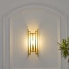 Hollis Brass and Glass Wall Light