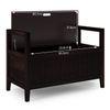 Rhodes Solid Wood Bench In Mango Mahogany Finish