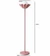 Flower Floor Lamp with Ball in Pink Colour