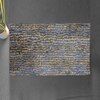Clare Blue Solid Natural Fiber 23x15 inches Anti-Skid Bath Mat