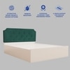 Citta Engineered Wood Queen  Size Bed With Hydraulic Storage (Melamine Finish, White Colour)