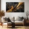 The Castle Decor Abstract Art Wall Painting Wooden Framed Digital Painting 27x48 Inch (Style 10)