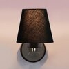 Devansh Metal Electric Wall Light in Black Colour with Black Shade Count of 1 Light