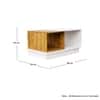 Hexa Engineered Wood Coffee Table With Storage And Open Rack In Frosty White And Giant Wood