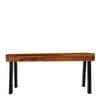 Mayfield Sheesham Wood Contemporary Rectangle Coffee Table In Natural Teak Finish