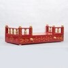 D'Dass Red Mdf and Sheesham Wooden Temple For Pooja