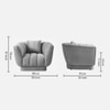 Exalt Fabric Sofa (Grey)