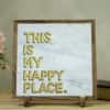 This is My Happy Place Marble Showpiece