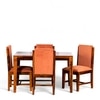 Oakmont Sheesham Wood Accent 4 Seater Dining Table Set