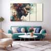 The Castle Decor Women Abstract Wall Painting Wooden Framed Digital Painting 27x48 Inch (Style 12)