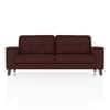 Verona Premium 3 Seater Fabric Sofa in Deep Crimson Velvet Colour