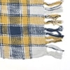 Checkered Yellow navy Throw