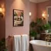 The Castle Decor Cute Otters Bathtub Bathroom Wall Art 8x12 Inch