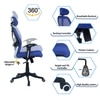 Reaii Mid Back Ergonomic Chair in Black Colour