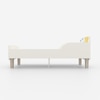 Minimalist Kids Toddler Bed in White and Multicolor