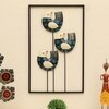 W-Zeno Abstract Metal Wall Decor in Multicolor Set of 1