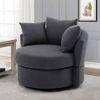 Cloro Velvet Accent Chair in Dark Grey Colour