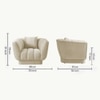 Exalt Fabric Sofa (Beige)
