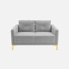Arab Velvet 2 Seater Sofa Grey Color