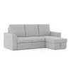 Kowloon Sectional Sofa Cum Bed with Storage in Vapour Grey