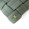 Basket Knit Honey Dew Cushion Cover  16X16 Inches
