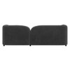Homro Velvet 3 Seater Sofa in Dark Grey Colour