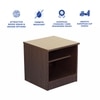 Takeo Engineered Wood Bedside Table In Walnut Finish