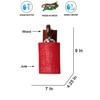 Devansh Solid Wood Electric Wall Light in Brown Colour with Maroon Shade Count of 1 Light