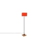 Drake Orange Cotton Shade Floor Lamp