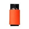Devansh Solid Wood Electric Wall Light in Brown Colour with Orange Shade Count of 1 Light