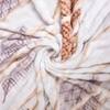 Cream Floral Wool Blanket Double Bed 240 X 220 Cm