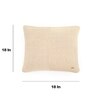 Kelly Fusion Oat Cotton Cushion Cover 18X18 Inches