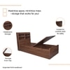 Maverick Engineered Wood Single Bed With Head Board Storage in Columbian Walnut Finish