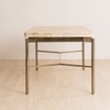 Nouve Stainless Steel Six Seater Dining Table in Gold Finish