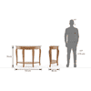 Taahira Console Table in Natural Teak Finish