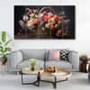 The Castle Decor Flowers Wall Painting Wooden Framed Digital Painting 27x48 Inch (Style 2)