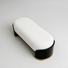 Belmora Curve Metal Bench in White Finish