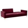 Calisa 3 Seater Pull Out Sofa cum Bed  in Maroon Colour