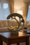Decorative Couple Under Tree Figurine Modern Art Showpiece for Home Decor
