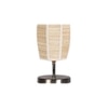 Dholak Bamboo table lamp with Steel Base =-39
