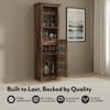 Bunai Solid Wood Bar Cabinet (Teak Finish)