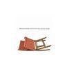 Natwest Sheesham Wood Relaxing Maachi Chair in Orange Canning