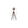 Aubrianne Gold Aluminum Shade Floor Lamp